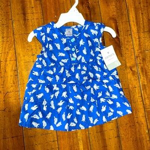 Carters 9mo. Blue/White Patterned Top